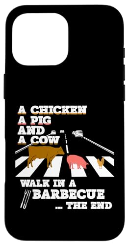 BBQ Grill WALK in a Barbecue grillen BBQ grillen Hülle für iPhone 16 Pro Max von Pizza BBQ Grill Fastfood Restaurant Zubehör Shirts