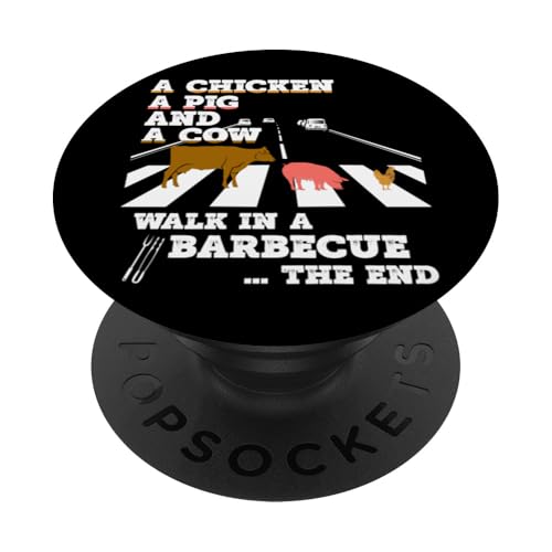 BBQ Grill WALK in a Barbecue grillen BBQ grillen PopSockets Klebender PopGrip BBQ Grill WALK in a Barbecue grillen BBQ grillen PopSockets Klebender PopGrip von Pizza BBQ Grill Fastfood Restaurant Zubehör Shirts