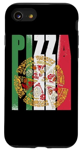 Pizza Italien Flagge Pizzeria Pizzabäcker Pizza Hülle für iPhone SE (2020) / 7 / 8 von Pizza BBQ Grill Fastfood Restaurant Zubehör Shirts