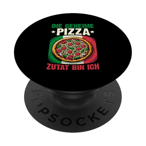 Die Geheime Pizza Zutat Bin Ich Pizzabäcker Italien Spruch PopSockets Klebender PopGrip Die Geheime Pizza Zutat Bin Ich Pizzabäcker Italien Spruch PopSockets Klebender PopGrip von Pizza Backen Pizzasprüche Sarkasmus Geschenke