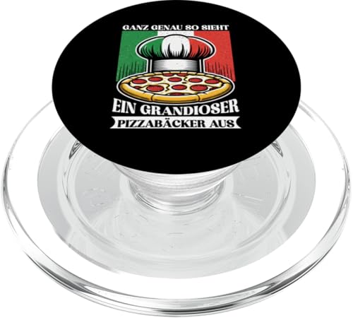 Ganz Genau So Sieht Ein Grandioser Pizzabäcker Aus Italien PopSockets PopGrip für MagSafe von Pizza Backen Pizzasprüche Sarkasmus Geschenke