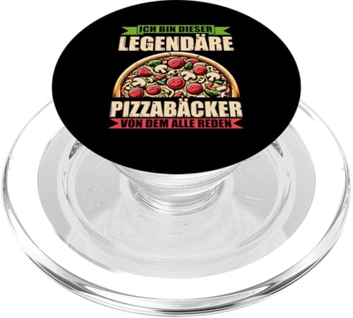 Ich Bin Dieser Legendäre Pizzabäcker Von Dem Alle Reden PopSockets PopGrip für MagSafe von Pizza Backen Pizzasprüche Sarkasmus Geschenke