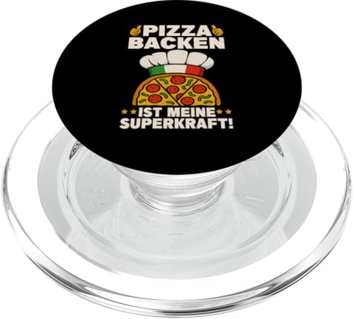 Pizza Backen Ist Meine Superkraft Pizzabäcker Italien Lustig PopSockets PopGrip für MagSafe von Pizza Backen Pizzasprüche Sarkasmus Geschenke