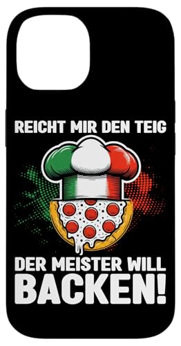 Reicht Mir Den Teig Der Meister Will Backen Pizzabäcker Chef Hülle für iPhone 14 Reicht Mir Den Teig Der Meister Will Backen Pizzabäcker Chef Hülle für iPhone 14 von Pizza Backen Pizzasprüche Sarkasmus Geschenke