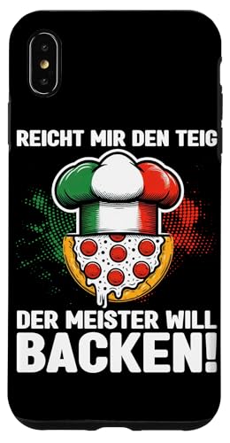 Reicht Mir Den Teig Der Meister Will Backen Pizzabäcker Chef Hülle für iPhone XS Max Reicht Mir Den Teig Der Meister Will Backen Pizzabäcker Chef Hülle für iPhone XS Max von Pizza Backen Pizzasprüche Sarkasmus Geschenke