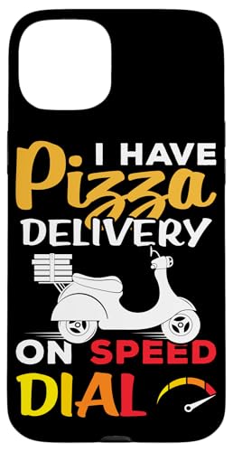 Pizza-Lieferdesign für Motorroller-Pizza-Lieferung Hülle für iPhone 15 Plus von Pizza Delivery Designs For Pizza Cravers