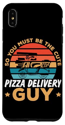 Pizza-Lieferdesign für süßen Pizza-Liefermann Hülle für iPhone XS Max von Pizza Delivery Designs For Pizza Cravers