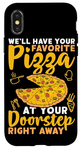 Pizza vor Ihrer Haustür Pizza-Lieferdesign für Fahrer Hülle für iPhone X/XS Pizza vor Ihrer Haustür Pizza-Lieferdesign für Fahrer Hülle für iPhone X/XS von Pizza Delivery Designs For Pizza Cravers