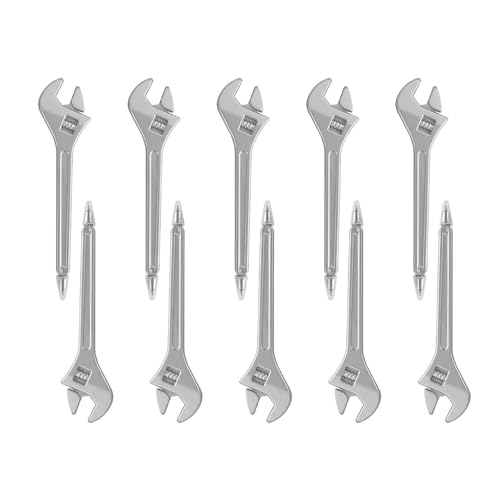 Pjeghbvop 10 x 0,5 mm Gelschreiber, glattes Schreibwaren, Hammerförmiger Gelschreiber, Schraubenschlüsselförmiger Kugelschreiber Pjeghbvop 10 x 0,5 mm Gelschreiber, glattes Schreibwaren, Hammerförmiger Gelschreiber, Schraubenschlüsselförmiger Kugelschreiber von Pjeghbvop