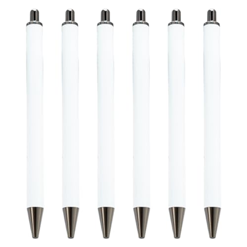 Pjeghbvop Druckkugelschreiber, Signierstift, Kugelschreiber, Business-Stift, Gäste-Anmeldestift, für Büro, 1,0 mm Spitze, 6 Stück von Pjeghbvop
