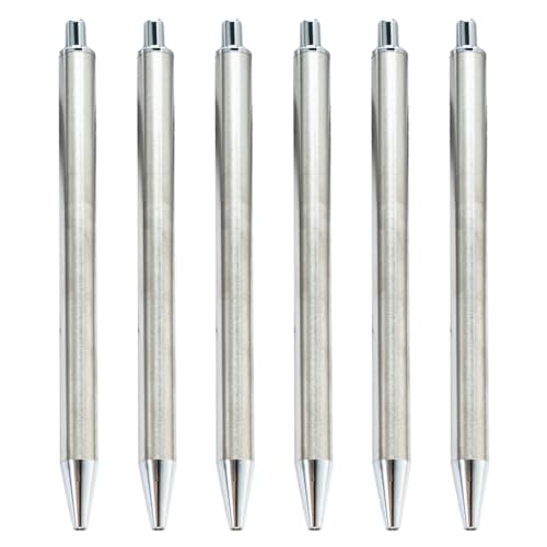 Pjeghbvop Druckkugelschreiber, Signierstift, Kugelschreiber, Business-Stift, Gäste-Anmeldestift, für Büro, 1,0 mm Spitze, 6 Stück Pjeghbvop Druckkugelschreiber, Signierstift, Kugelschreiber, Business-Stift, Gäste-Anmeldestift, für Büro, 1,0 mm Spitze, 6 Stück von Pjeghbvop