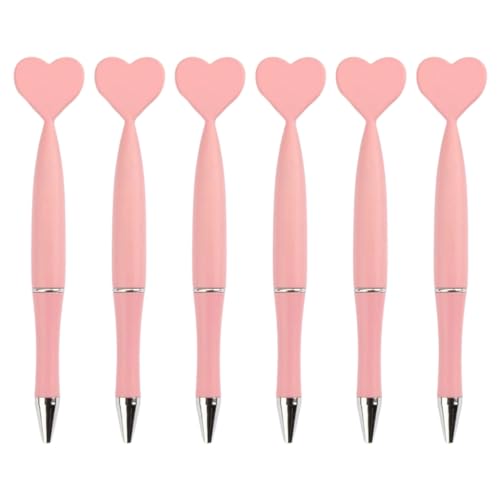 Pjeghbvop Kugelschreiber, herzförmig, 1,0 mm, für Tagebuch, Hochzeit, Schule, Büro, Party, 6 Stück Pjeghbvop Kugelschreiber, herzförmig, 1,0 mm, für Tagebuch, Hochzeit, Schule, Büro, Party, 6 Stück von Pjeghbvop