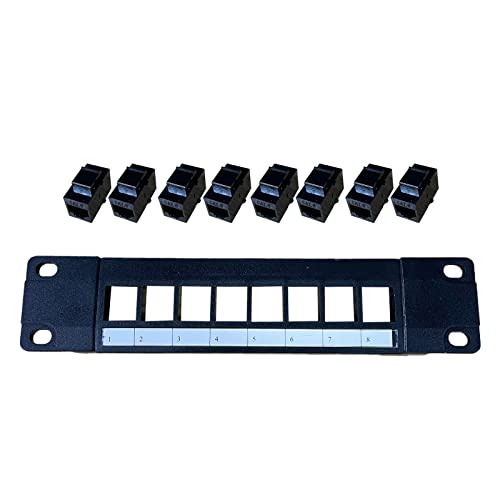 Pjeghbvop Panel 8 Port Cat6 10G 1U Panel UTP 19-Zoll Wallmount Oder Rackmount Down Block Für Cat6 von Pjeghbvop