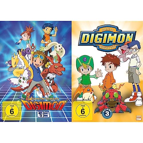 Digimon Tamers - Die komplette Serie (Ep. 01-51) [9 DVDs] & Digimon Adventure 01 (Volume 3: Episode 37-54) [3 DVDs] von Plaion Pictures