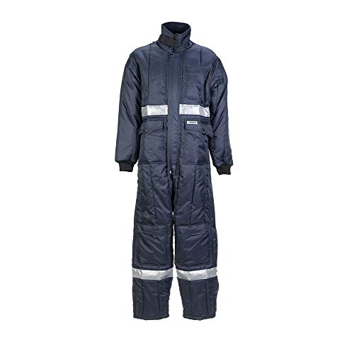 Planam Größe XXL Herren Kühl-/Gefrierhaus Kühlhaus Overall marine Innenfutter rot Modell 5124 von Planam
