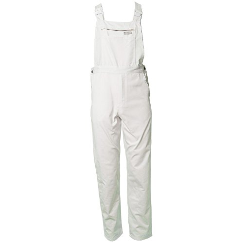 Planam 0833058 MG 260 Latzhose, Weiß, Größe 58 von Planam