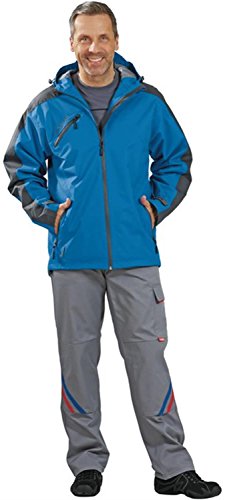 Planam 1495052 Outdoor Splash Jacke, Blau/Grau, Größe L von Planam