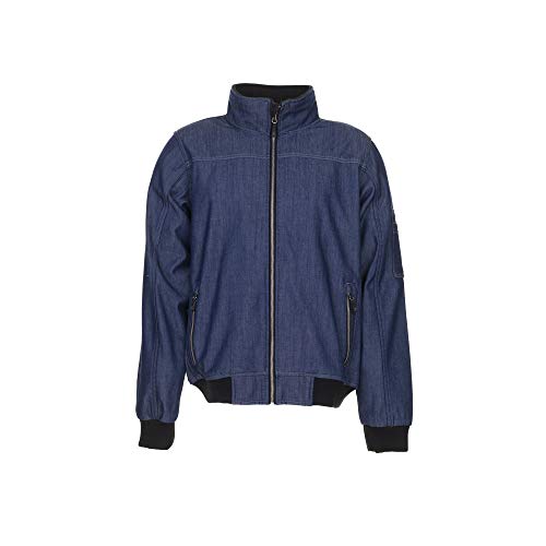 Planam 3050 Outdoor Jeans Softshell Jacke - Optimale Sicherheit und Komfort - Farbe: Blau - Größe 48 von Planam