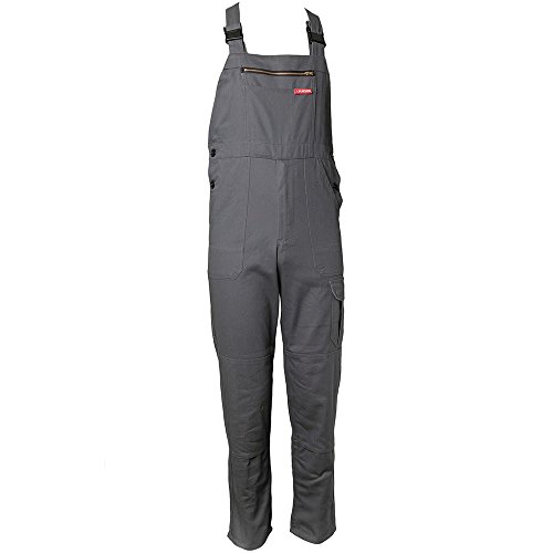 Planam Größe 102 Herren BW 290 Cargo-Latzhose grau Modell 0177 von Planam