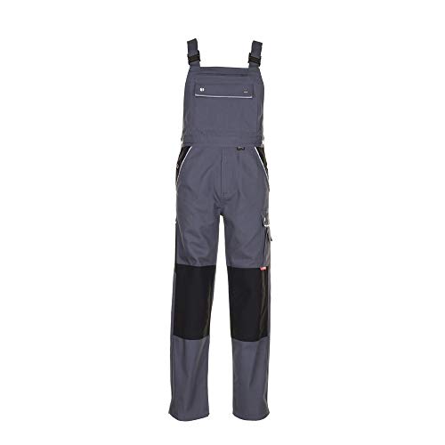 Planam Größe 28 Herren Canvas 320 Latzhose grau schwarz Modell 2133 von Planam