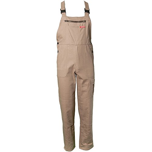 Planam Größe 48 Herren BW 290 Cargo-Latzhose Khaki Modell 0176 von Planam