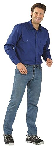 Planam Größe 49/50 Herren Hemden Köperhemd 1/4-Arm dunkelblau Modell 0418 von Planam