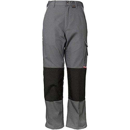 Planam Größe 52 Herren Canvas 320 Bundhose grau schwarz Modell 2123 von Planam