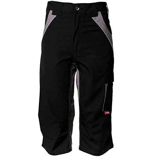 Planam Größe L Herren Plaline ¾-Hose schwarz Zink Modell 2550 von Planam