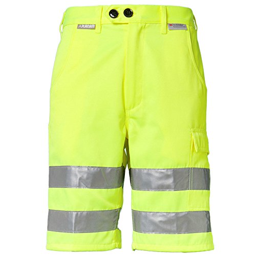Planam Größe XL Herren Warnschutz Shorts Uni Uni-gelb Modell 2014 von Planam