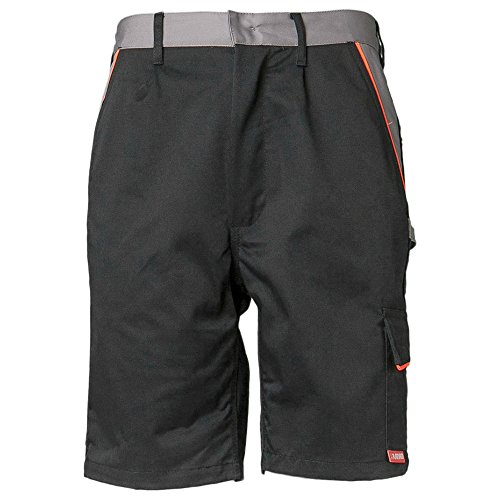 Planam Größe XXL Herren Visline Shorts schwarz orange Zink Modell 2471 von Planam