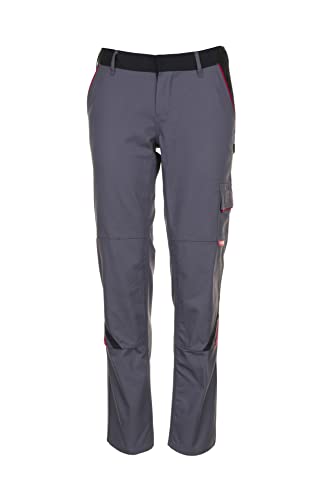 Planam Highline Damen Bundhose Schiefer schwarz rot Modell 2329 Größe 48 von Planam