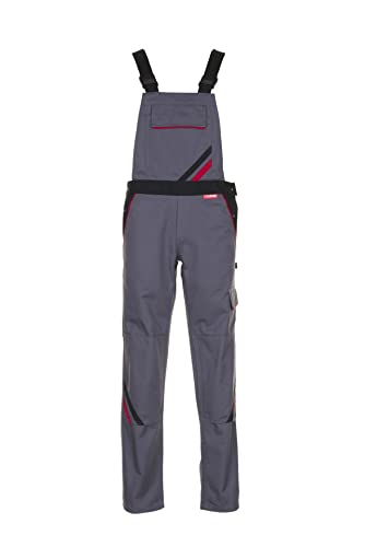 Planam Highline Damen Latzhose Schiefer schwarz rot Modell 2339 - Größe 54 von Planam