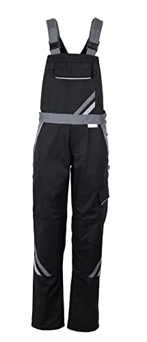 Planam Highline Damen Latzhose schwarz Schiefer Zink Modell 2719 - Größe 34 von Planam
