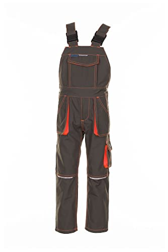 Planam Junior Kinder Latzhose Oliv orange Modell 6122 Größe 158-164 von Planam