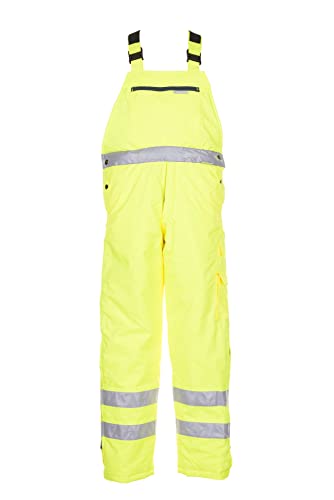 Planam Warn-/Wetterschutz Herren Winterlatzhose Uni Gelb Modell 2060 Größe XXL von Planam