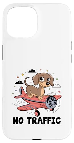 Ein Dackel, der ein Flugzeug fliegt, kein Verkehr, Flugzeug fliegt Luftfahrt Hülle für iPhone 15 Ein Dackel, der ein Flugzeug fliegt, kein Verkehr, Flugzeug fliegt Luftfahrt Hülle für iPhone 15 von Plane Flying For Pilots Gifts Aviation Saying
