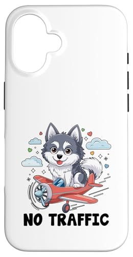 Ein Husky, der ein Flugzeug fliegt, kein Verkehrsflugzeug, Fly Aviation Hülle für iPhone 16 Ein Husky, der ein Flugzeug fliegt, kein Verkehrsflugzeug, Fly Aviation Hülle für iPhone 16 von Plane Flying For Pilots Gifts Aviation Saying