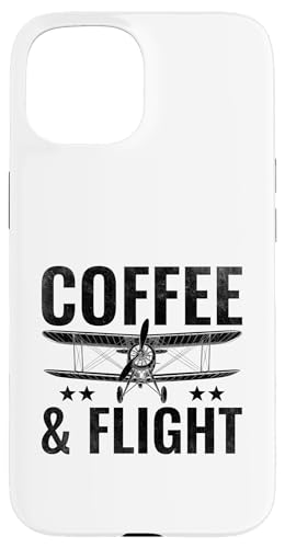 Kaffee & Flug Flugzeug Fliegen Luftfahrt Flugzeug Enthusiast Hülle für iPhone 15 Kaffee & Flug Flugzeug Fliegen Luftfahrt Flugzeug Enthusiast Hülle für iPhone 15 von Plane Flying For Pilots Gifts Aviation Saying