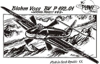Blohm Voss BV P 192.01, WW II Projekte. von Planet Models