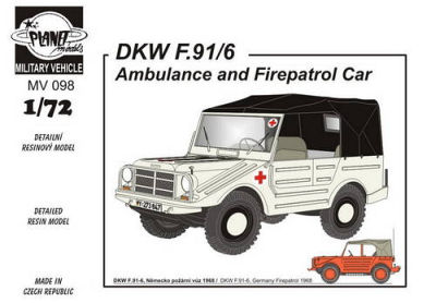 DKW F-91/6 (Ambulance and Fire patrol ca von Planet Models