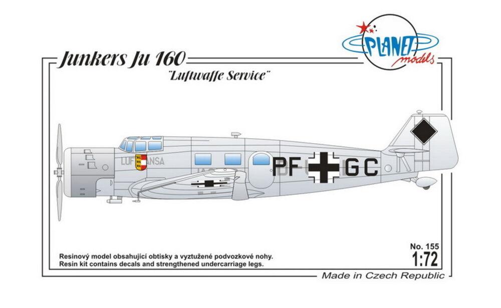 Junkers Ju 160 Luftwaffe Serv. Ger.,WWII von Planet Models