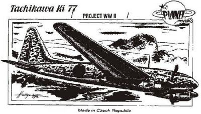 Tachikawa Ki-77 WW II Projekt von Planet Models