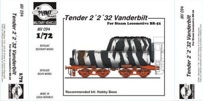 Tender 2 2 32 Vanderbilt for BR 52 Locomotive für Hobby Boss Bausatz von Planet Models