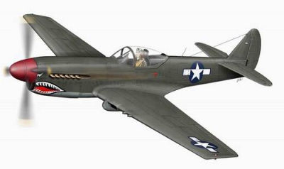 XP 40Q-2 Warhawk, letzte Ausführung von Planet Models