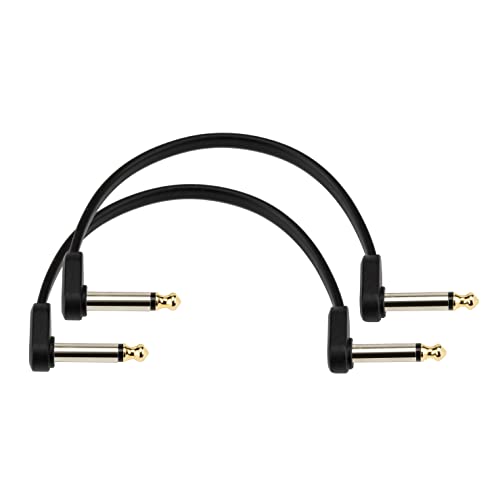 D'Addario Accessories Gitarrenkabel – Gitarren-Patchkabel – Instrumentenkabel – Gitarrenzubehör – flaches Patchkabel – 152,4 mm – Offset rechtwinklig – 2 Stück D'Addario Accessories Gitarrenkabel – Gitarren-Patchkabel – Instrumentenkabel – Gitarrenzubehör – flaches Patchkabel – 152,4 mm – Offset rechtwinklig – 2 Stück von Planet Waves