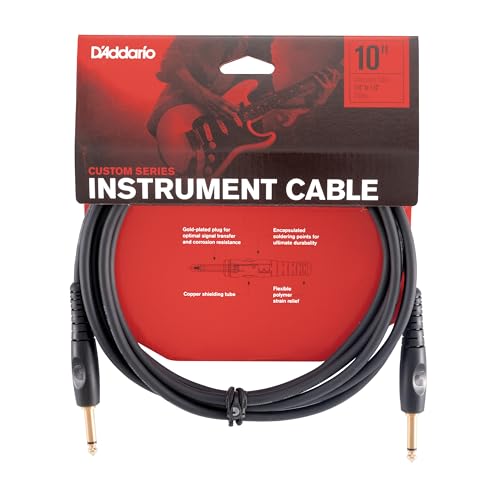D'Addario "Custom Serie" Gitarrenkabel | HÖCHSTE QUALITÄT DER BELIEBTESTEN ZUBEHÖRMARKE WELTWEIT | PW-G-10 | 3 Meter | 2 gerade Stecker D'Addario "Custom Serie" Gitarrenkabel | HÖCHSTE QUALITÄT DER BELIEBTESTEN ZUBEHÖRMARKE WELTWEIT | PW-G-10 | 3 Meter | 2 gerade Stecker von Planet Waves