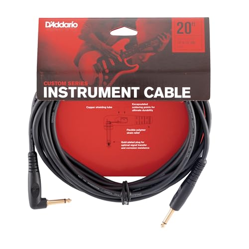 D'Addario "Custom Serie" Gitarrenkabel | HÖCHSTE QUALITÄT DER BELIEBTESTEN ZUBEHÖRMARKE WELTWEIT | PW-GRA-20 | 6 Meter | 1 gewinkelter Stecker D'Addario "Custom Serie" Gitarrenkabel | HÖCHSTE QUALITÄT DER BELIEBTESTEN ZUBEHÖRMARKE WELTWEIT | PW-GRA-20 | 6 Meter | 1 gewinkelter Stecker von Planet Waves