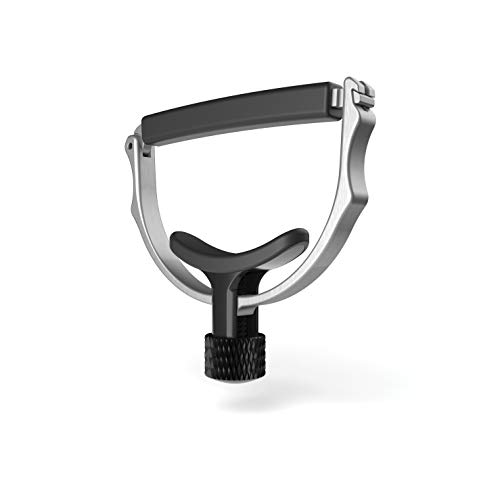 D'Addario Guitar Capo for Acoustic Guitar - Cradle Style Acoustic Guitar Capo - Creates Even Tension - Self Centering Capo Creates Even Tension - Stainless Steel,Silver von Planet Waves