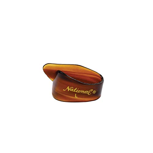 D'Addario National Celluloid Thumb Picks, Großes Schildpatt - 4er-Pack von Planet Waves