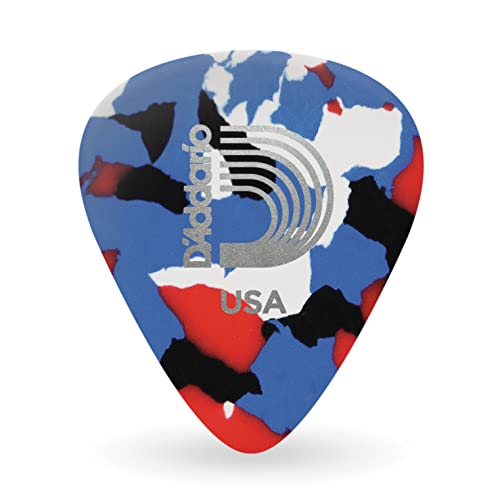 Planet Waves 1CMC6-10 Picks Classic Celluloid Picks Multi-Color 10 Picks Standard Shape in Heavy von Planet Waves